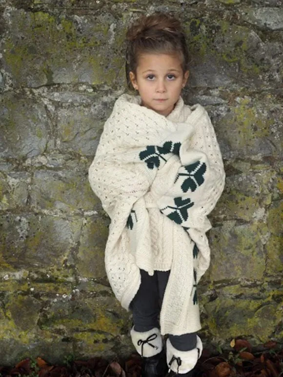 Best Sweater Shop Aran Wool Baby Blanket