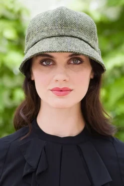 Best Sweater Shop Newsboy Cap Grey Herringbone col.1