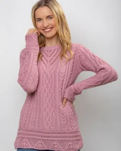 Sale Sweater Shop Pink Tunic Sweater Merino Wool