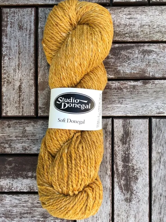 Outlet Sweater Shop Soft Donegal Knitting Wool Yellow 100g