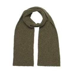 Sale Sweater Shop Wool and Cashmere Luxe ribbed scarf - forest green